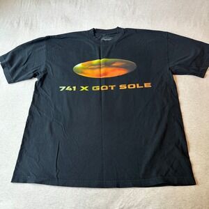 741 x Got Sole Sneaker Event Graphic T-Shirt Mens XL Black Short Sleeve USA Made
